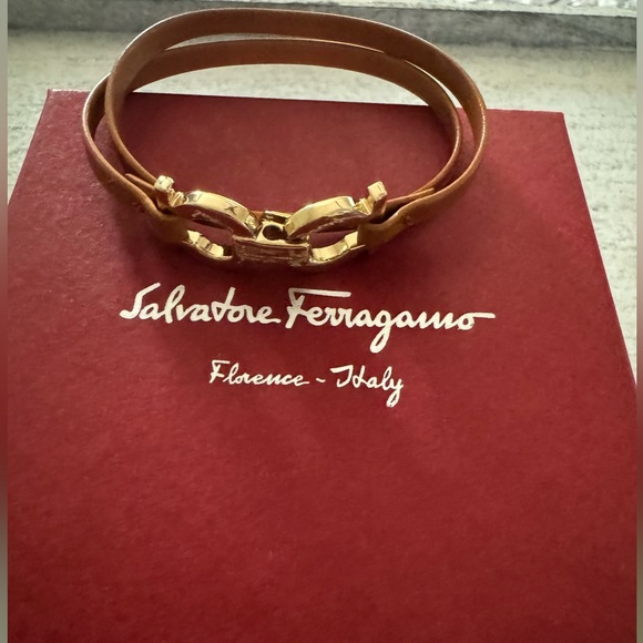 Salvatore Ferragamo Jewelry - Salvatore Ferragamo Gancini Leather Bracelet